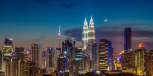 Night skyline of Kuala Lumpur, cogress location